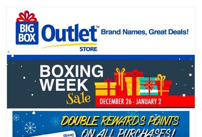 Big Box Outlet Store Boxing Week Sale Flyer December 26 to January 2