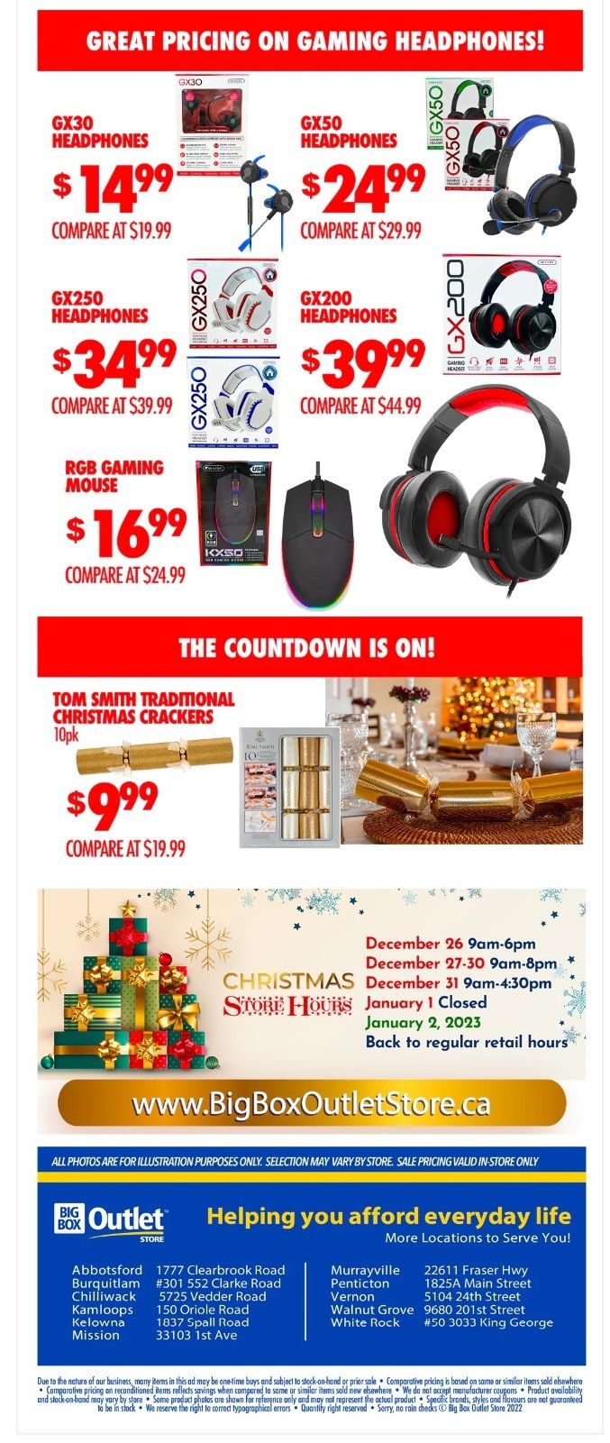 Big Box Outlet Store Boxing Week Sale Flyer December 26 to January 2