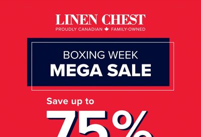 Linen Chest Boxing Week Sale Flyer December 25 to January 8