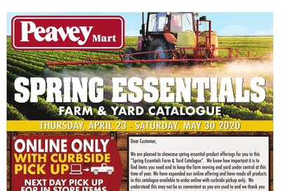 Peavey Mart Spring Essentials Catalogue April 23 to May 30