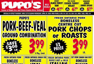 Pupo's Food Market Flyer April 23 to 29