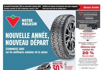 Canadian Tire (QC) Flyer December 29 to January 4