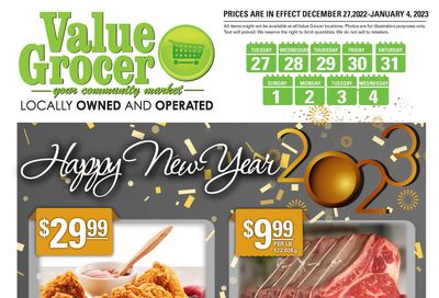 Value Grocer Flyer December 27 to January 4