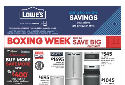 Lowe's (ON) Flyer December 29 to January 4