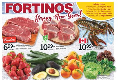 Fortinos Flyer December 29 to January 4