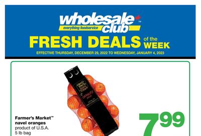 Wholesale Club (West) Fresh Deals of the Week Flyer December 29 to January 4