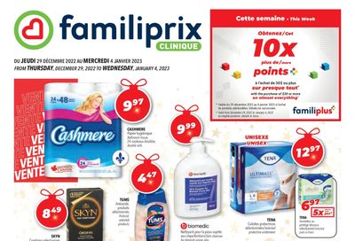 Familiprix Clinique Flyer December 29 to January 4
