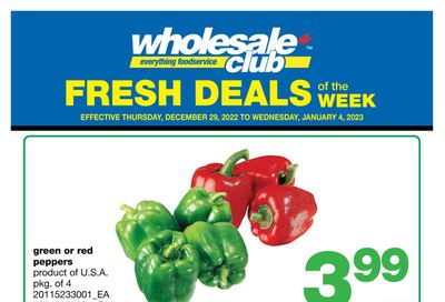 Wholesale Club (Atlantic) Fresh Deals of the Week Flyer December 29 to January 4