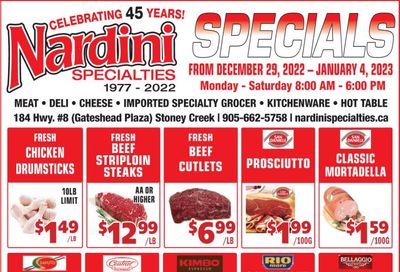 Nardini Specialties Flyer December 29 to January 4
