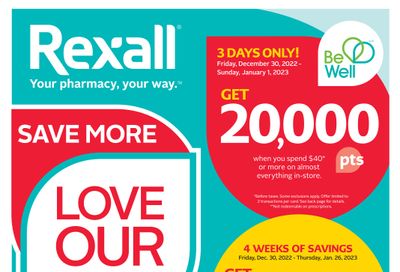 Rexall (AB, SK & MB) Flyer December 30 to January 5