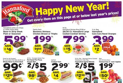 Hannaford (NY) Weekly Ad Flyer Specials December 25 to December 31, 2022