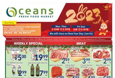 Oceans Fresh Food Market (West Dr., Brampton) Flyer December 30 to January 5