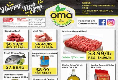 Oma Fresh Foods Flyer December 30 to January 5