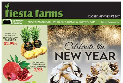 Fiesta Farms Flyer December 30 to January 5