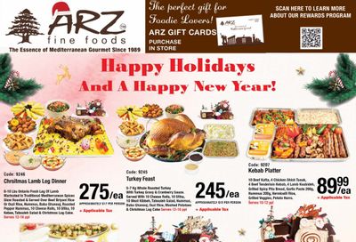 Arz Fine Foods Flyer December 30 to January 5