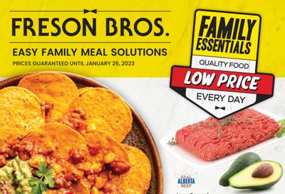 Freson Bros. Family Essentials Flyer December 30 to January 26