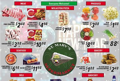 St. Mary's Supermarket Flyer December 28 to January 3