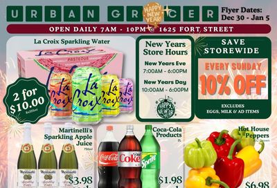 Urban Grocer Flyer December 30 to January 5