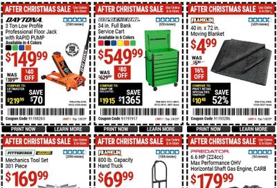 Harbor Freight Weekly Ad Flyer Specials December 27 to January 8, 2023