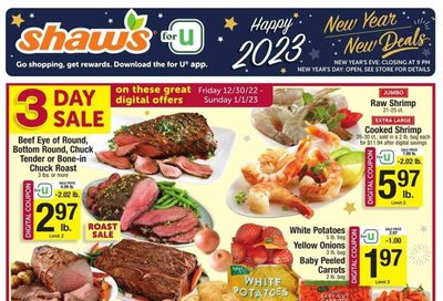 Shaw’s (MA, ME, NH, RI, VT) Weekly Ad Flyer Specials December 30 to January 5, 2023