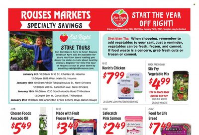 Rouses Markets (AL) Weekly Ad Flyer Specials December 28 to January 25, 2023