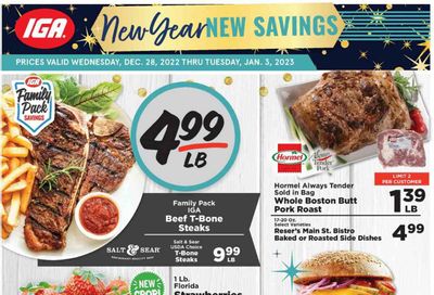 IGA (KY) Weekly Ad Flyer Specials December 28 to January 3, 2023