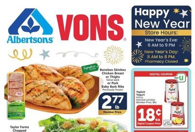 Vons (CA) Weekly Ad Flyer Specials December 28 to January 3, 2023