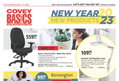 Covey Basics New Year New Products Flyer January 1 to 31
