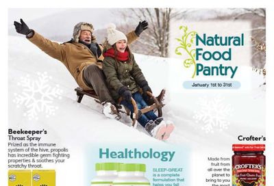 Natural Food Pantry Flyer January 1 to 31