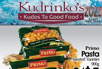 Kudrinko's Flyer January 3 to 16