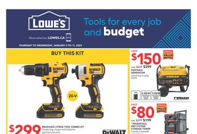 Lowe's (West) Flyer January 5 to 11