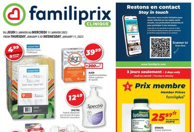 Familiprix Clinique Flyer January 5 to 11