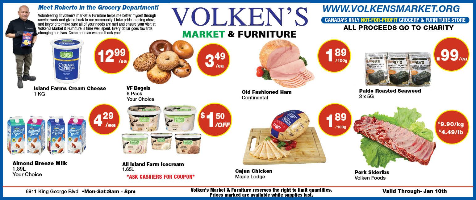 Volken's Market & Furniture Flyer January 4 to 10