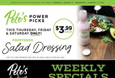 Pete's Fine Foods Flyer January 5 to 11