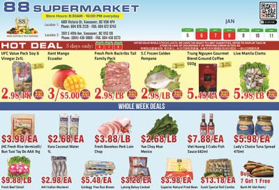 88 Supermarket Flyer January 5 to 11