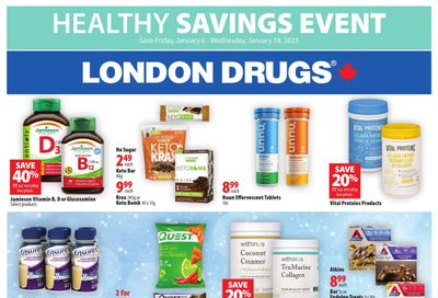 London Drugs Healthy Savings Event Flyer January 6 to 18