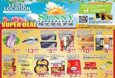 Sunny Supermarket (Leslie) Flyer January 6 to 12