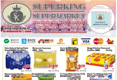 Superking Supermarket (London) Flyer January 6 to 12