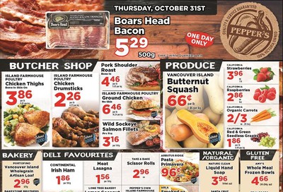 Pepper's Foods Flyer October 29 to November 4