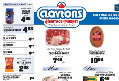 Claytons Heritage Market Flyer January 6 to 12