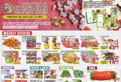 Oceans Fresh Food Market (Mississauga) Flyer January 6 to 12