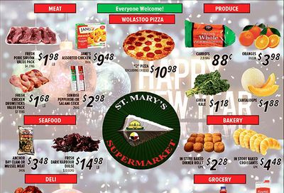 St. Mary's Supermarket Flyer January 4 to 10