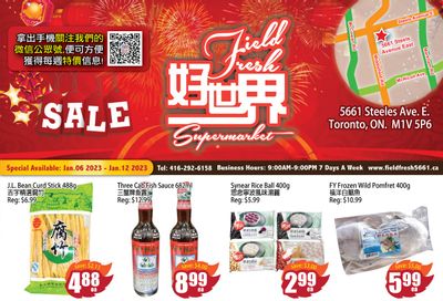 Field Fresh Supermarket Flyer January 6 to 12