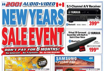 2001 Audio Video Flyer January 6 to 12