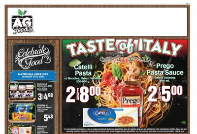 AG Foods Flyer January 6 to 12
