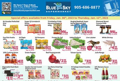 Blue Sky Supermarket (Pickering) Flyer January 6 to 12