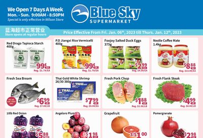 Blue Sky Supermarket (North York) Flyer January 6 to 12