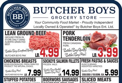 Butcher Boys Grocery Store Flyer January 6 to 12