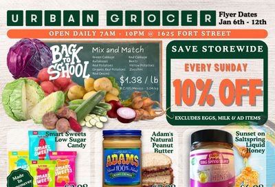 Urban Grocer Flyer January 6 to 12