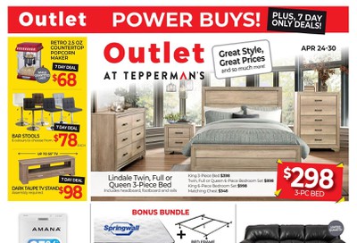 Outlet at Tepperman's Flyer April 24 to 30